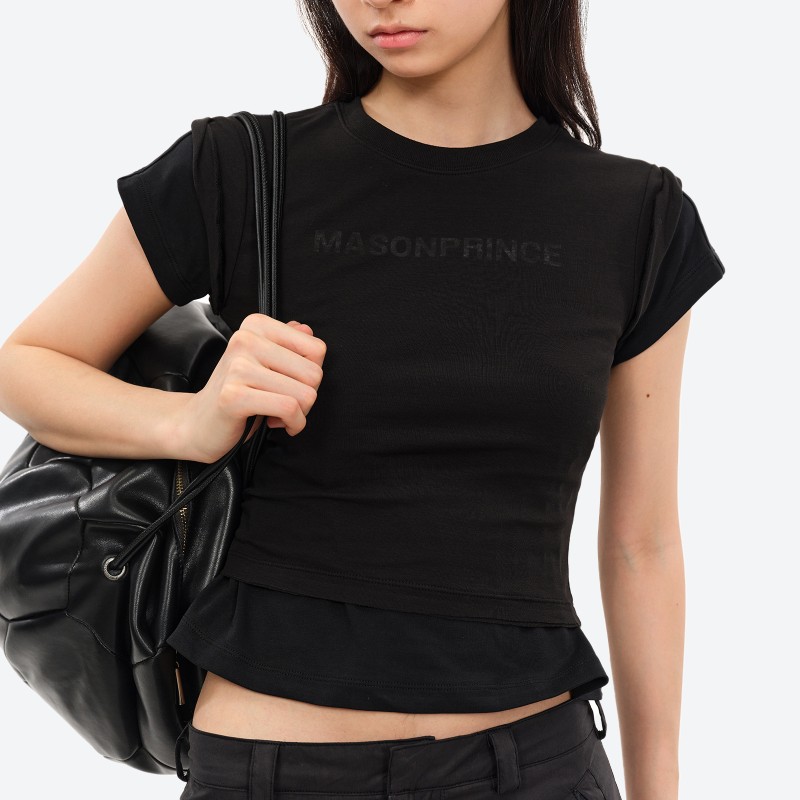 4-Stripe Layered T-shirt